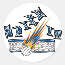 Spike It Round Stickers