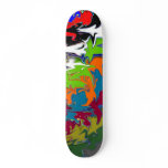 Spiky and Colorful Skateboard