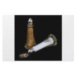 Spilled salt with Pepper shaker stationery