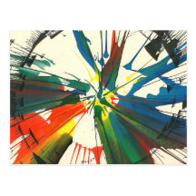 Spin-Art 1974. My very first work of art. Post Card