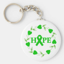 Spinal Cord Injury Hearts of Hope Keychains