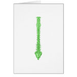 Spine Green Greeting Cards