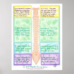 Spine Poster 1, I give thanks for vertebrae
