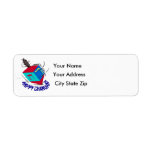 Spinning Dreidel. Return Address Label