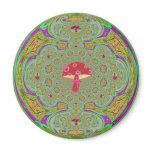 Spinning Mushroom #17 Fridge Magnet