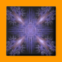 Spinning Pinwheel Fireworks Fractal Art Design magnets