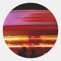 Spinning Spaceship Sticker