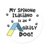 Spinone Italiano Agility Dog Sticker