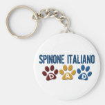 SPINONE ITALIANO Dad Paw Print 1 Keychains