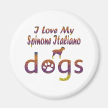 Spinone Italiano designs Fridge Magnets
