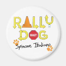 Spinone Italiano Rally Dog Refrigerator Magnets