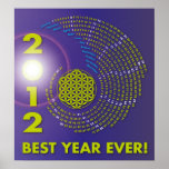 Spiral-Calendar 2012, The Flower of Life Plakat