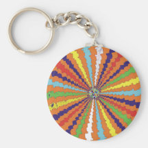 SPIRAL DISCO KEY CHAIN