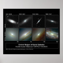 Spiral Galaxy Bulges Hubble Telescope Photo Print