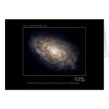 Spiral Galaxy NGC 4414 Hubble Telescope Photo Greeting Card