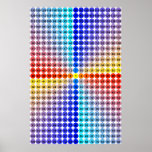 Spiral Multiplication Table - Square Poster
