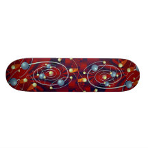 Spiral orbit in chaos photo custom skateboard
