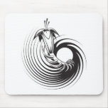 Spiral Plant Tattoo Design Mouse Pads