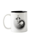 Spiral Plant Tattoo Design Coffee Mug