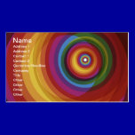 Spiral Rainbow Vector Background business cards