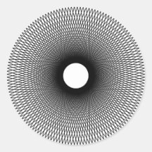 Spiral Round Stickers
