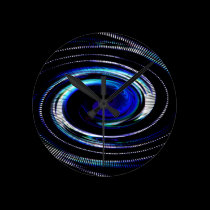 Spiral wall clocks
