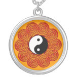 Spiral Yin Yang Sun Necklace