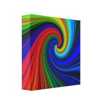 Spirale de couleur toiles tendues