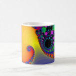 Spirales colorées de fractale : mugs