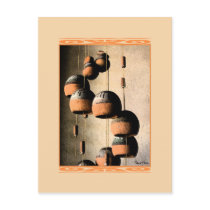 Spiralled Clay Wind Chimes Still Life