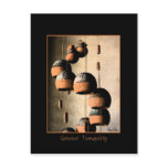 Spiralled Clay Wind Chimes Still Life