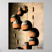 Spiralled Clay Wind Chimes Still Life