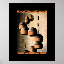 Spiralled Clay Wind Chimes Still Life