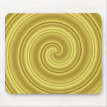 Spiralling Gold Mouse Mat