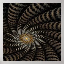 Spiralling sun posters