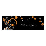 Spirals & Flowers Thank You Tag Card Business Card