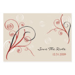 Spirals Save The Date MiniCard Business Card Templates