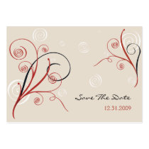 Spirals Save The Date MiniCard Business Card Templates