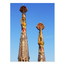Spires of Sagrada Familia Postcard