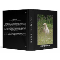 "Spirit Bear" gifts Vinyl Binder