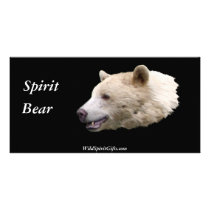 "Spirit Bear" Gifts Personalized Photo Card