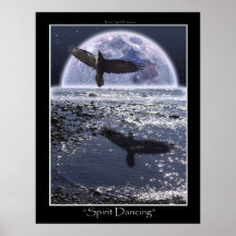 SPIRIT DANCING ~ Raven Art Poster