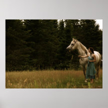 Spirit Horse and Woman - poster