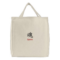 Spirit in Kanji on Tote Bag