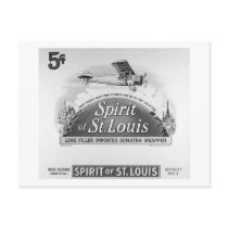 Spirit of St. Louis - Vintage Cigar Wrapper Post Card