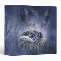 Spirit Of The Blue Fox Art Binder
