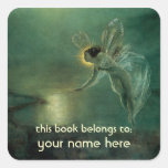 Spirit of the Night Fairy Bookplate Square Sticker