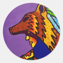 Spirit of Wolf 3 by Piliero Sticker