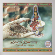 Spirits Burning Found In Nature Poster
