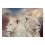 Spirits Of Light - White Lion ArtCard
